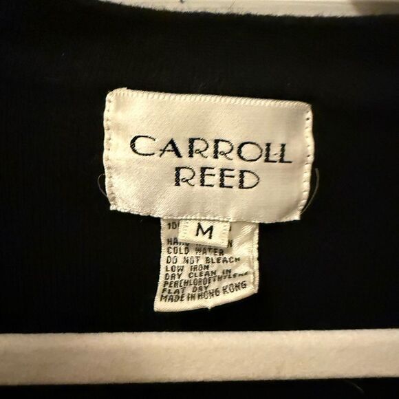 Carroll Reed Vintage 100% Merino Wool Cardigan with Gold Buttons, Size M - Picture 7 of 8